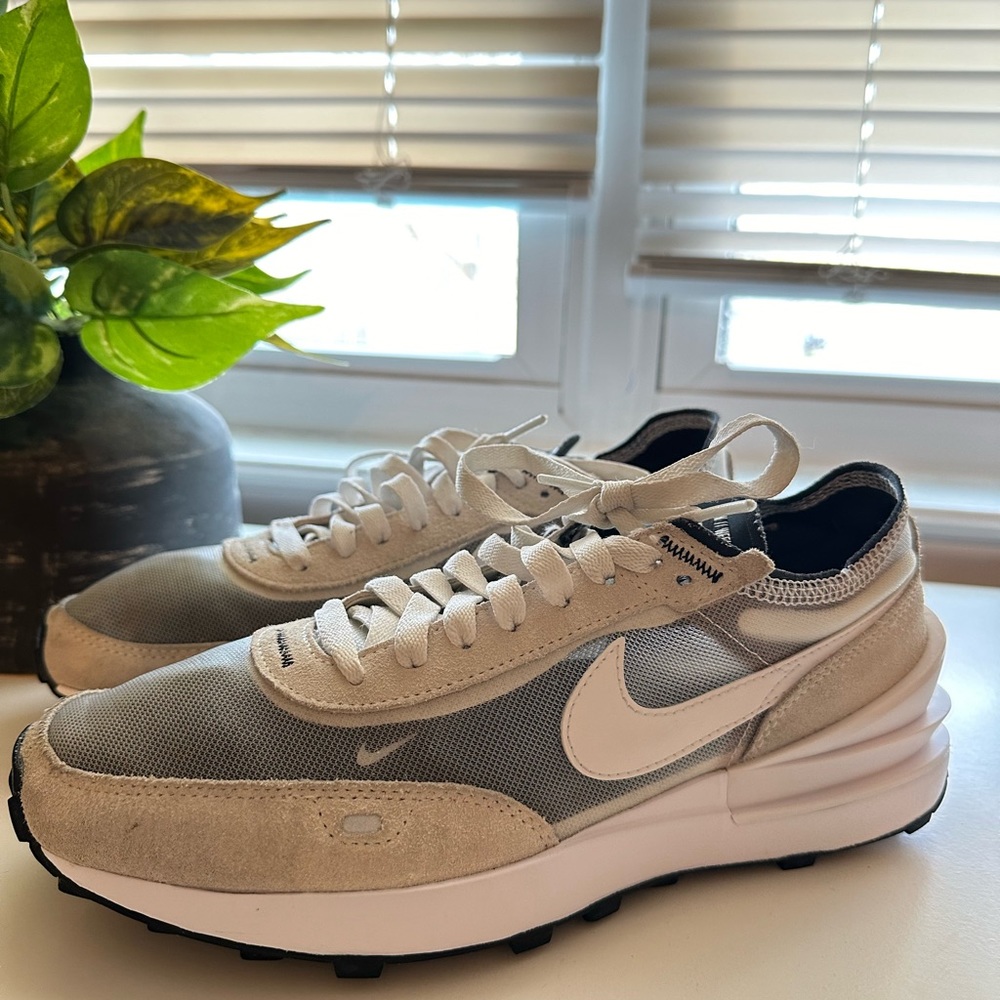 Nike Waffle One in Summit White & Black